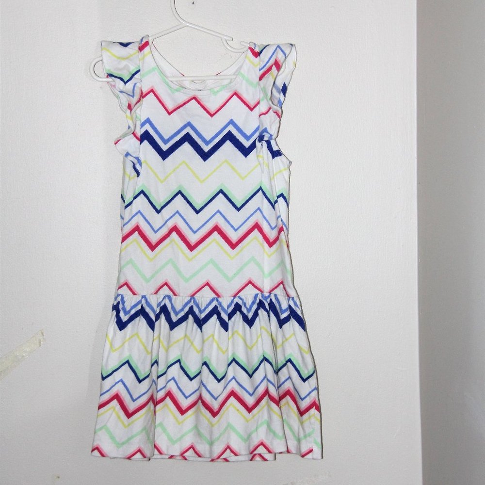 Gymboree dress Size S (fits like a sz 5-6) Pink, White, and Blue